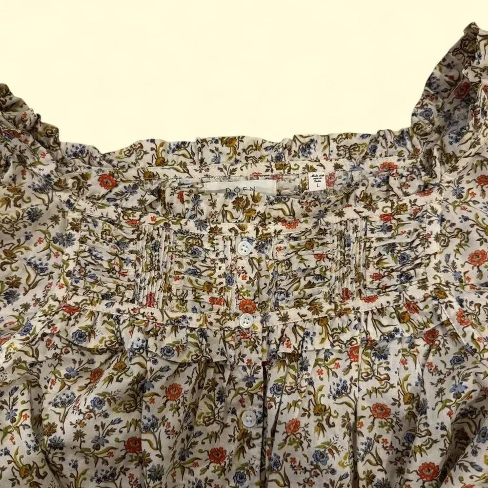 DÔEN Farley Top in Jardin du Château Floral – Size L